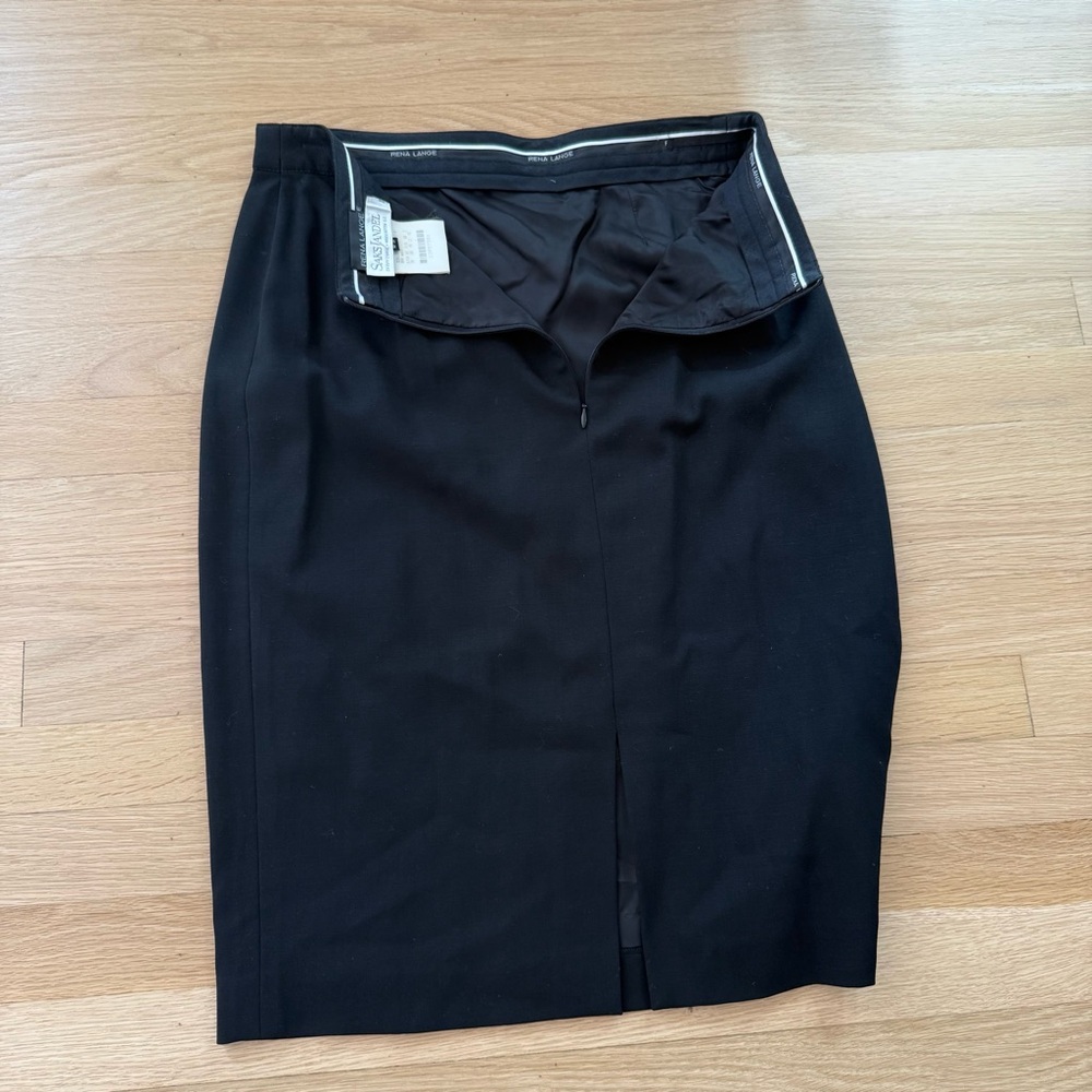 Rena Lange Classic Black Pencil Skirt | Size 8